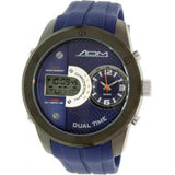 American Design Machine Men's ADS 4002 BLU Detroit Analog-Digital Display Japanese Quartz Blue Watch - Designer Gifts