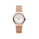 Danish Design Women's 26mm Rose Gold-Tone Steel Bracelet & Case Quartz MOP Dial Analog Watch - Designer Gifts