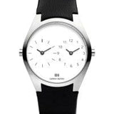 Danish Design Black Leather Band Stainless Steel Men's Watch - Designer Gifts