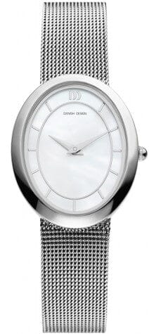 Danish Design Silver Color Mesh Band Mother-Of-Pearl Dial Women's Watch - Designer Gifts
