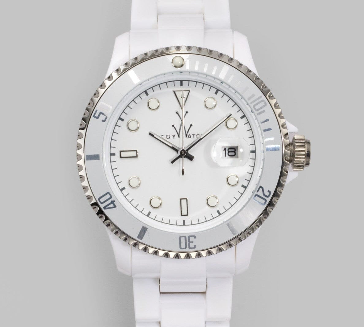 ToyWatch Plasteramic Classic Collection White Women's Watch 32008-WH - Designer Gifts