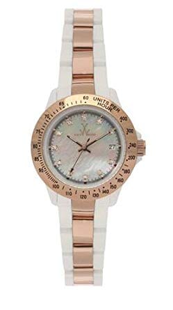 ToyWatch Rose Gold White Plasteramic Ladies Watch 28228-rg - Designer Gifts