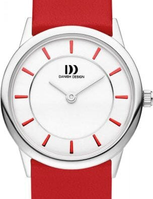Elegant Danish Design ladies watch with a sleek silver dial and minimalist style, perfect for everyday wear.