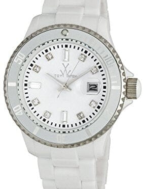 Unisex Toy Watch from Designer Gifts Classic Collection, model 32108-WH, featuring a white dial and sleek watch strap.
