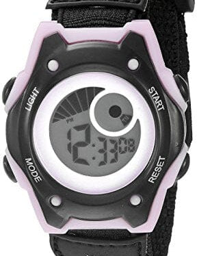 Kids' Hudson digital display watch by American Design Machine Jr. with Japanese quartz movement in black, from Designer Gifts.