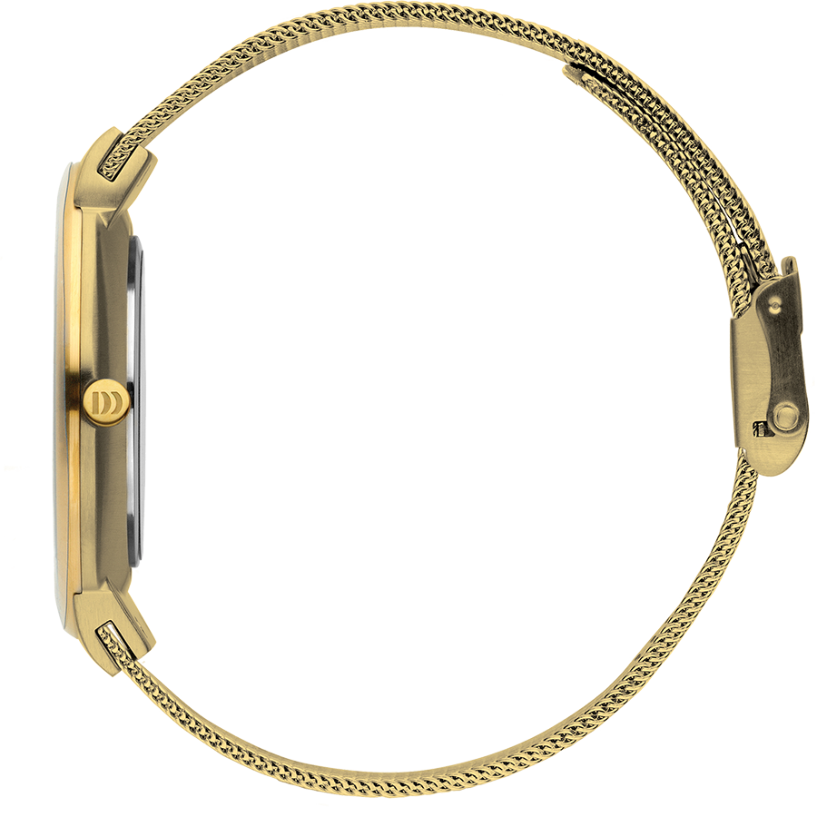 Danish Design White Dial Gold Tone Stainless Steel Quartz Men's Watch