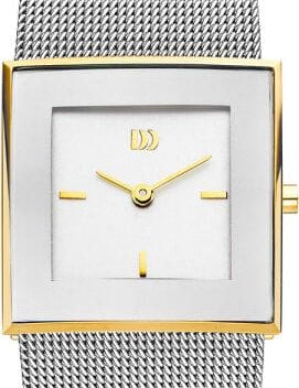 Danish Design Tirtsah watch showing a sleek, modern face with minimalist styling and a leather strap.