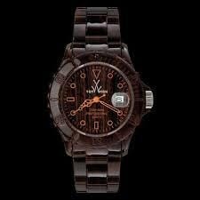 Unisex Toy Watch Imprint Wood by Designer Gifts, showcasing a stylish wooden watch with natural grain and modern design.