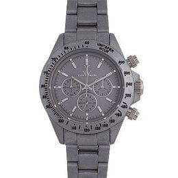 ToyWatch Plasteramic Fluo Pearly women's quartz watch with colorful band and sleek dial, showcasing modern designer style.