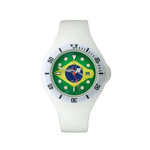 Unisex Toy Watch World Cup Jelly Brazil with colorful design, featuring Brazil team branding, suitable for kids and sports fans.