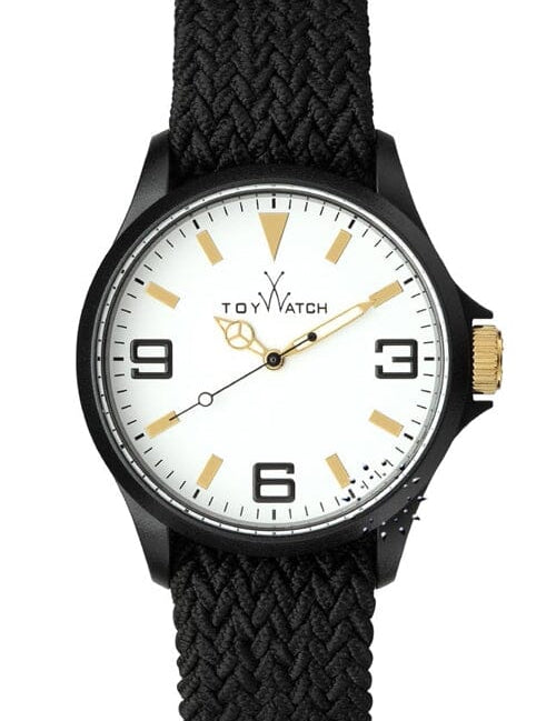 Toy Watch Gents St. Tropez Watch ST02BK with black strap and round dial, stylish designer watch for men.