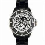 Unisex Toy Watch TD35001-BK with black plastic strap and quartz movement, showcasing a playful watch design.