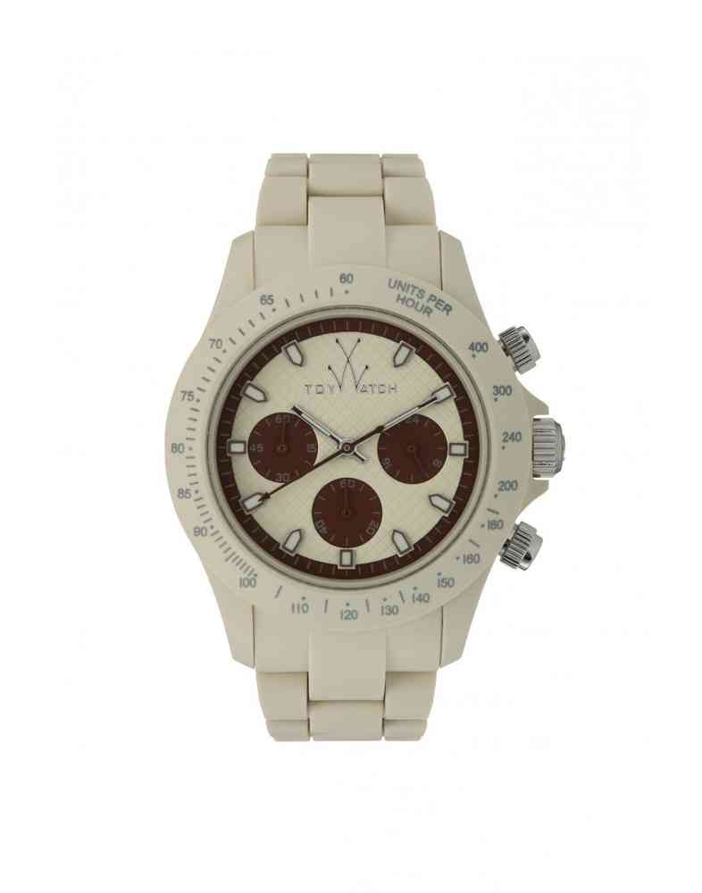 Velvety Ivory Toy Watch by Designer Gifts featuring a classic round dial and sleek design, perfect for stylish everyday wear.