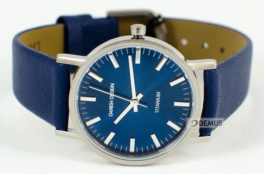 Danish Design Rhine watch with a sleek round face and minimalist metal band, featuring a modern and elegant style.