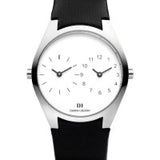 Danish Design Black Leather Band Stainless Steel Men's Watch