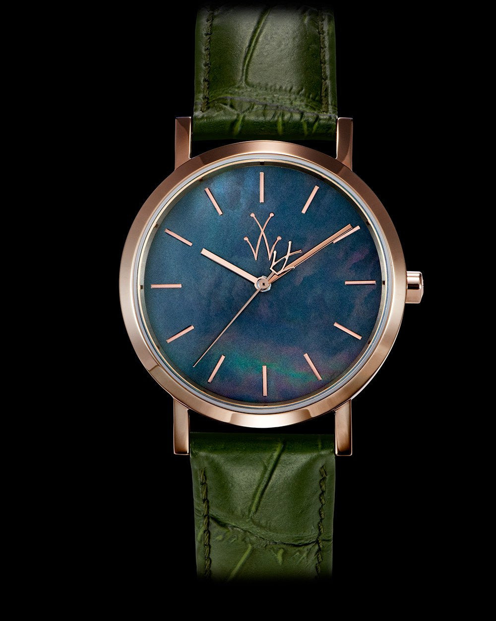 ToyWatch Maya Black Mother of Pearl watch with black strap and round dial, showcasing elegant mother of pearl face.