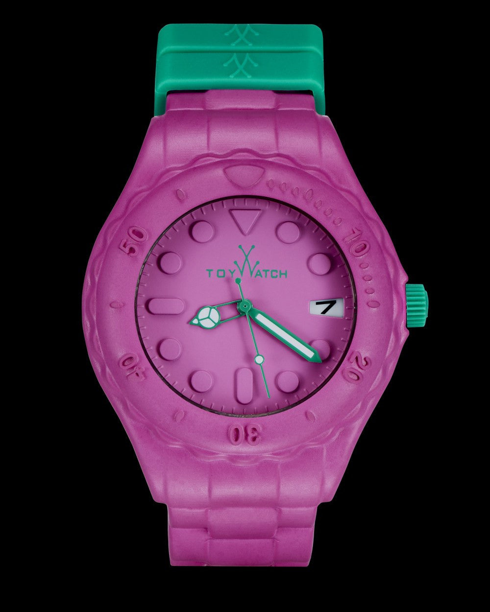Pink ToyWatch TOYFLOAT watch with a sleek design and digital display, perfect for casual and everyday wear.