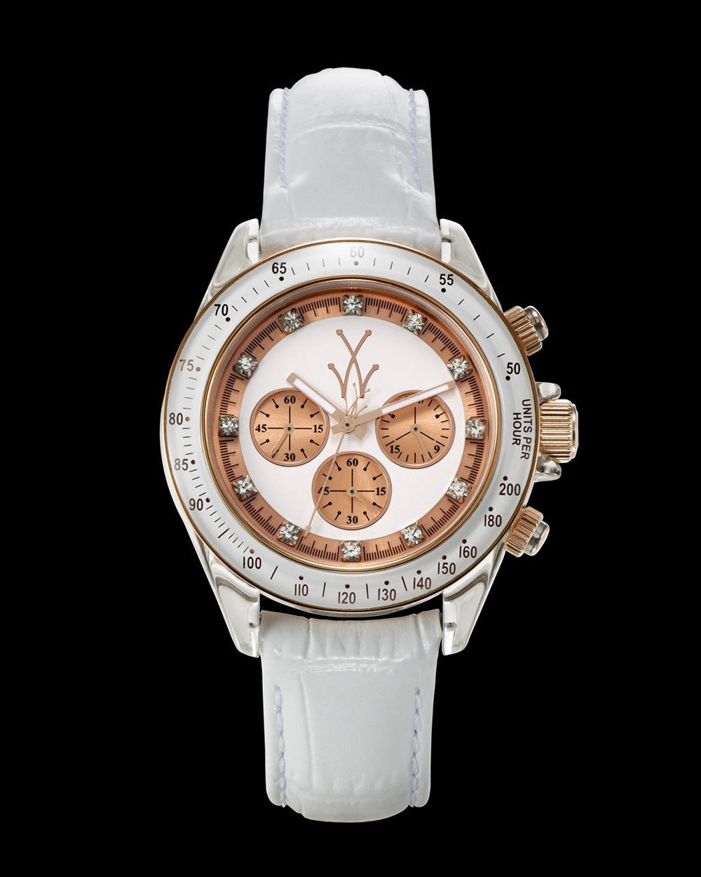 ToyWatch TOYGLASS WHITE watch with white band and round dial, stylish accessory with minimalist design.