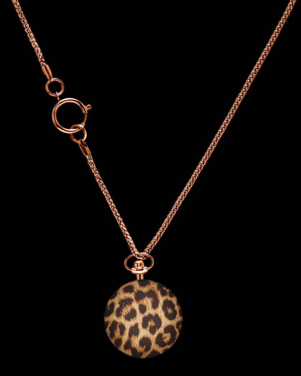 ToyWatch Toyswing Leopard watch showing the back with detailed leopard design and brand logo.
