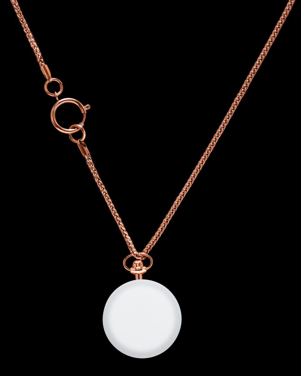 ToyWatch TOYSWING white watch with stones, showing the back view with a sleek strap and decorative stone details.