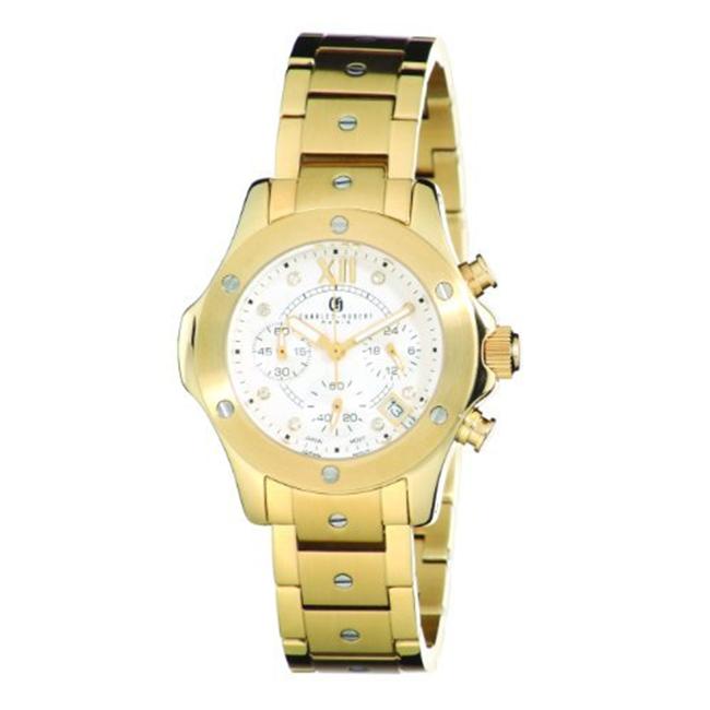 Charles-Hubert- Paris 6782-G Stainless Steel Chronograph Quartz Watch